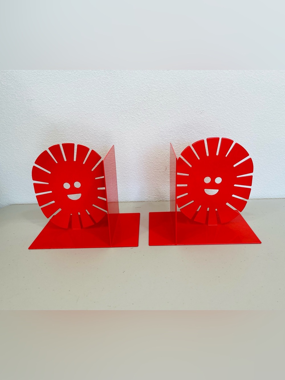 2 Christian Robinson x Target Enamel Sun Bookends Retro Vintage Look Whimsical